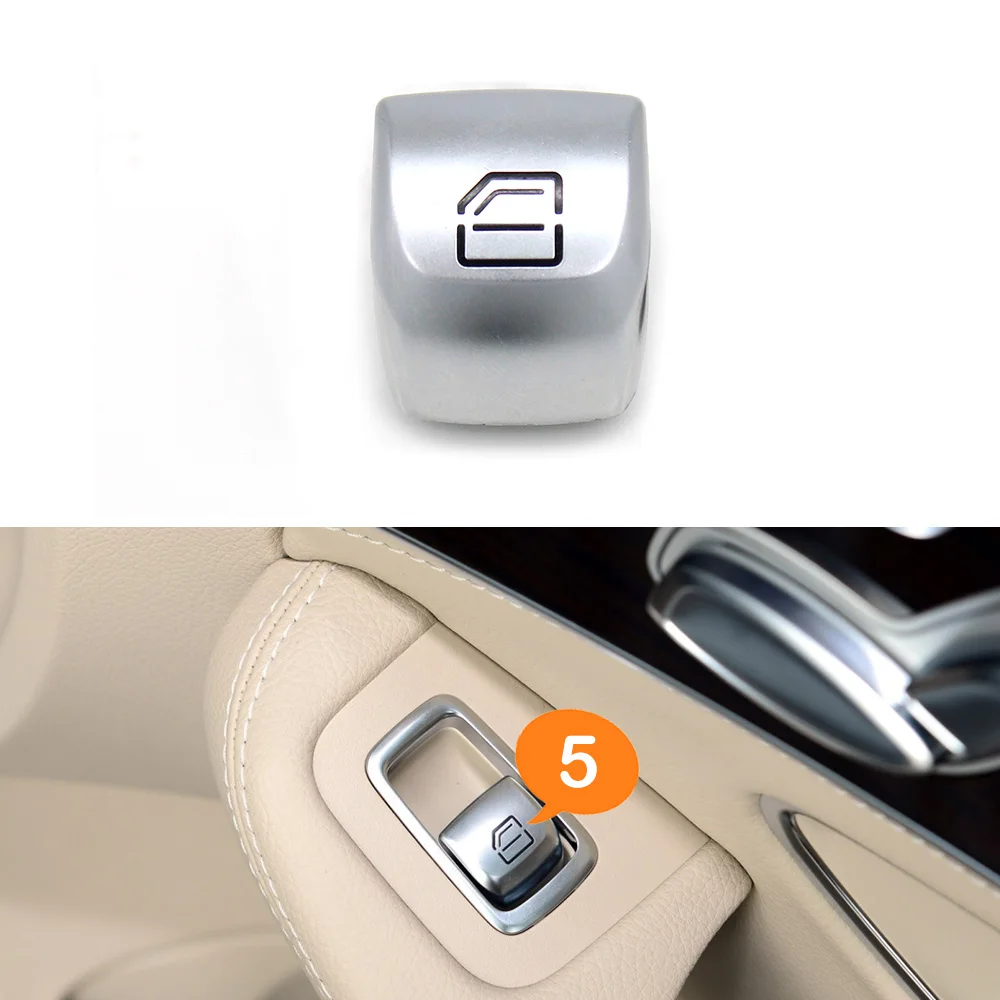 

Кнопка переключателя стеклоподъемника салона автомобиля, замена крышки для Mercedes Benz C E GLC S Class W205 W253 W213 W293 W222