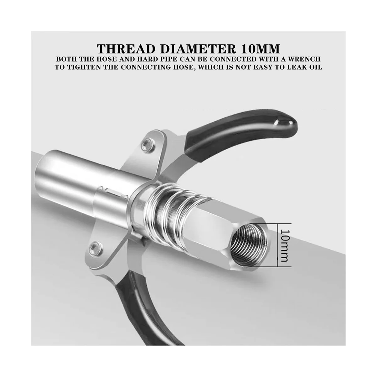 Сверхмощный быстросъемный инжектор для смазки NPTI/8 10000 PSI