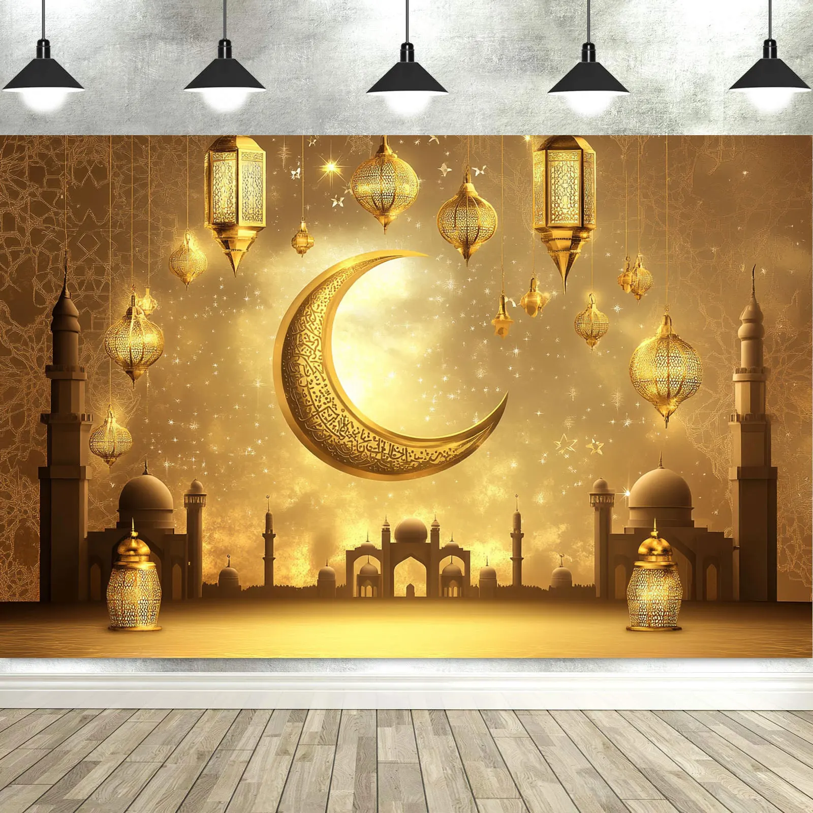 Рамадан Мубарак виниловый фон DEWPRINT
