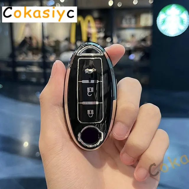 

Чехол из ТПУ для автомобильного смарт-ключа для Nissan Qashqai X-Trail Versa Maxima Altima Rogue Murano Juke Tiida Infiniti FX35 QX60