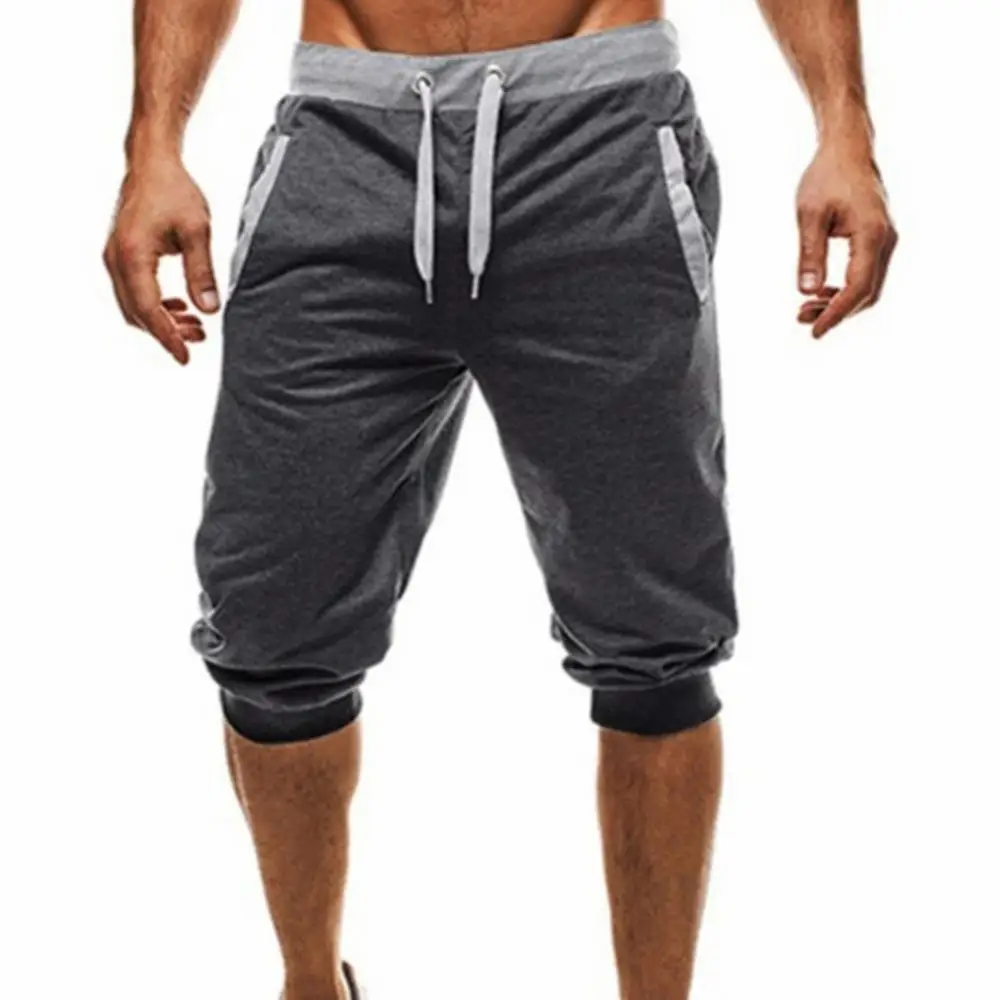 

Men Pants Summer Harem Slacks Shorts Sport Sweatpants Drawstring Jogger Trousers Sportswear Slim Fit Black Jogger For Daily Work