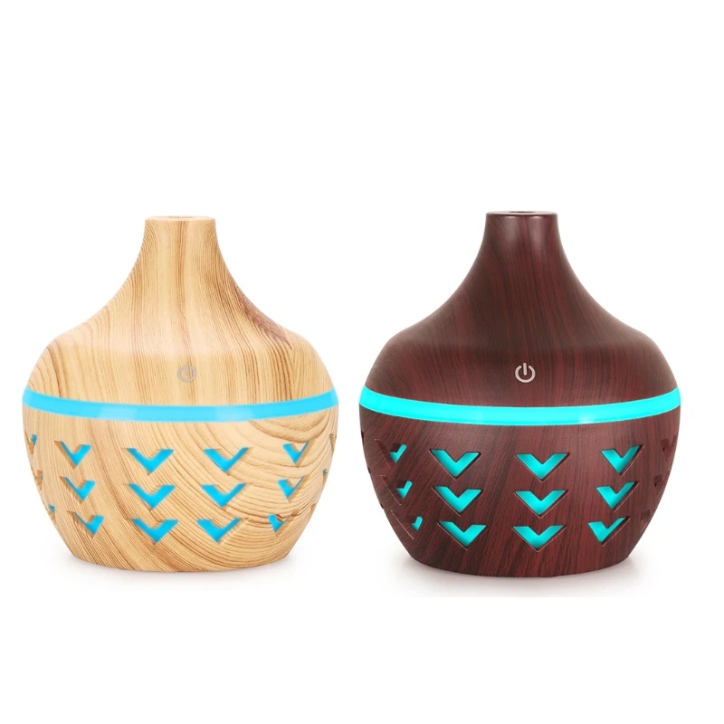 

K1KB Mini Electric Aroma Air Diffuser Wood Ultrasonic Air Humidifier Essential Oil Aromatherapy Cool Mist Humidifier for Home