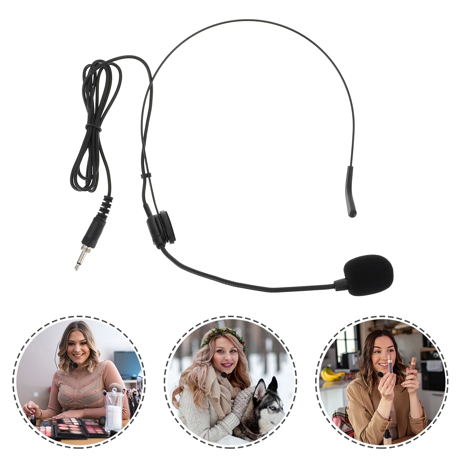 

1PC Multipurpose Practical Head-mounted Mic Headset Microphone for Classroom Outdoor