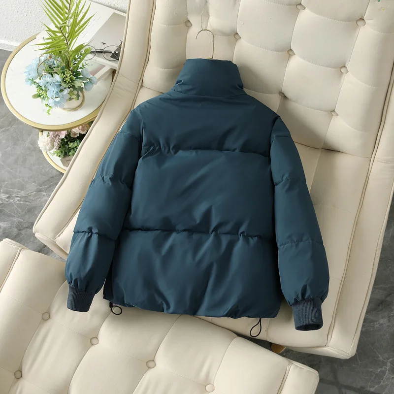 2023 Loose Korean Women Parkas Fashion Korean Winter Warm Thick Zipper Puffer Jacket Casual Cotton Padded Female Coats New