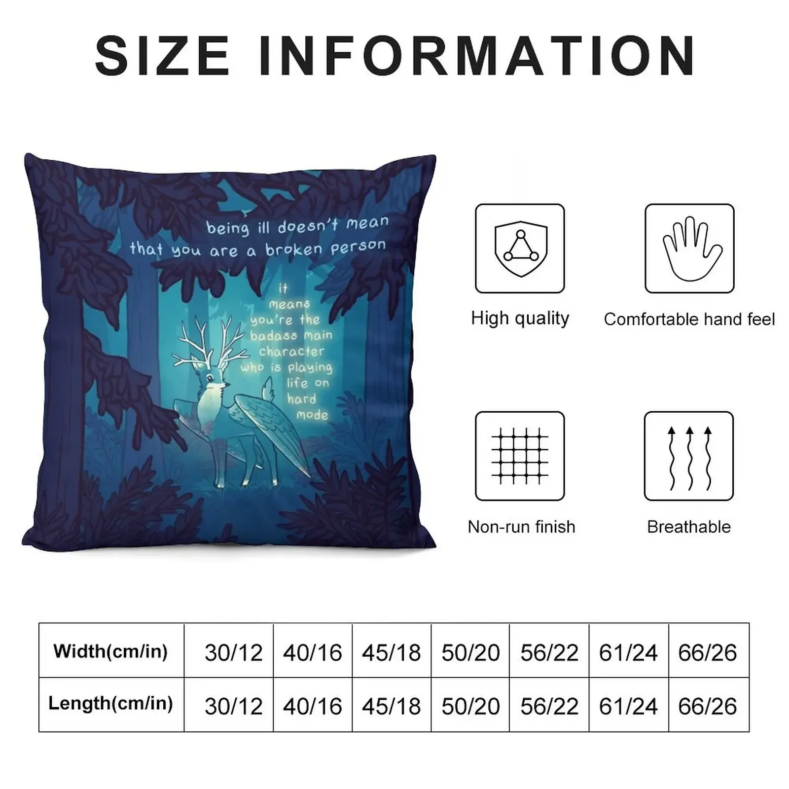 Ты главный персонаж Ghostly Forest Peryton Winged Deer декоративная подушка роскошные