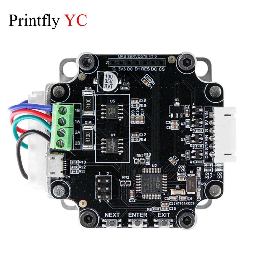 Драйвер шагового двигателя Makerbase MKS SERVO57B NEMA23 STM32 с замкнутым контуром детали для
