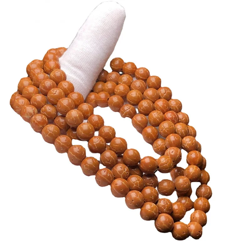 Непал чешуя дракона текстура маленький Кинг-Конг браслет из семян дерева 108 шт. 55