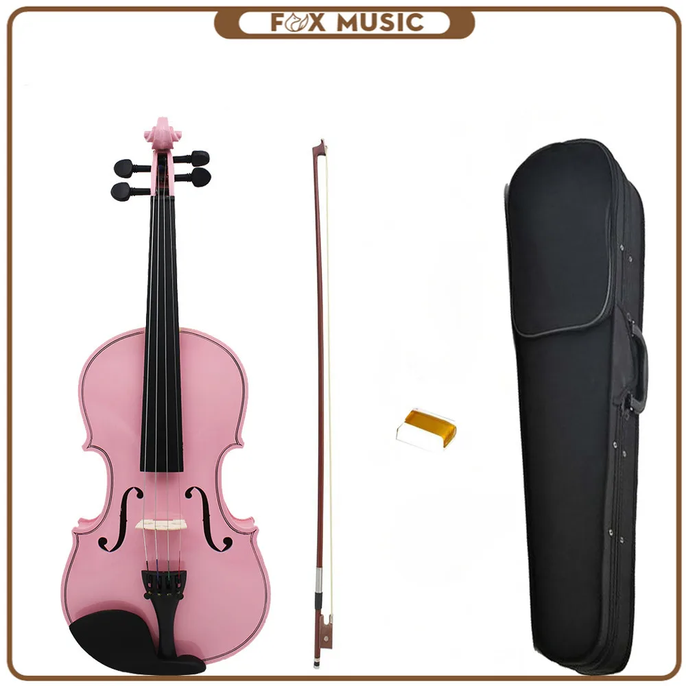 Violin 4/4 Full Size Violin Fiddle Student Violin Bow Stringed Instrument Acoustic Violin For Kids Beginners