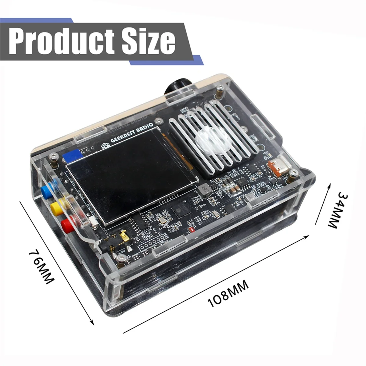 DIY Full Band Radio V5A Kit FM AM MW SW Aviation SSB LSB USB Receiver with Amplifier and Antenna