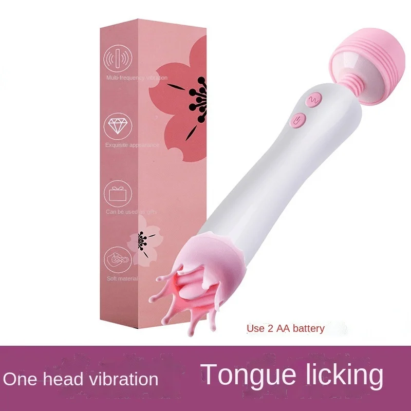 Вибратор женский с двумя головками интимная игрушка для стимуляции клитора