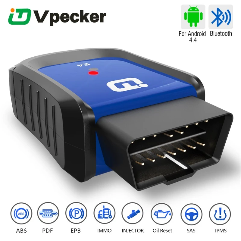 Vpecker E4 Phone Blue-2 Полная система OBDII Инструмент сканирования для Android Поддержка