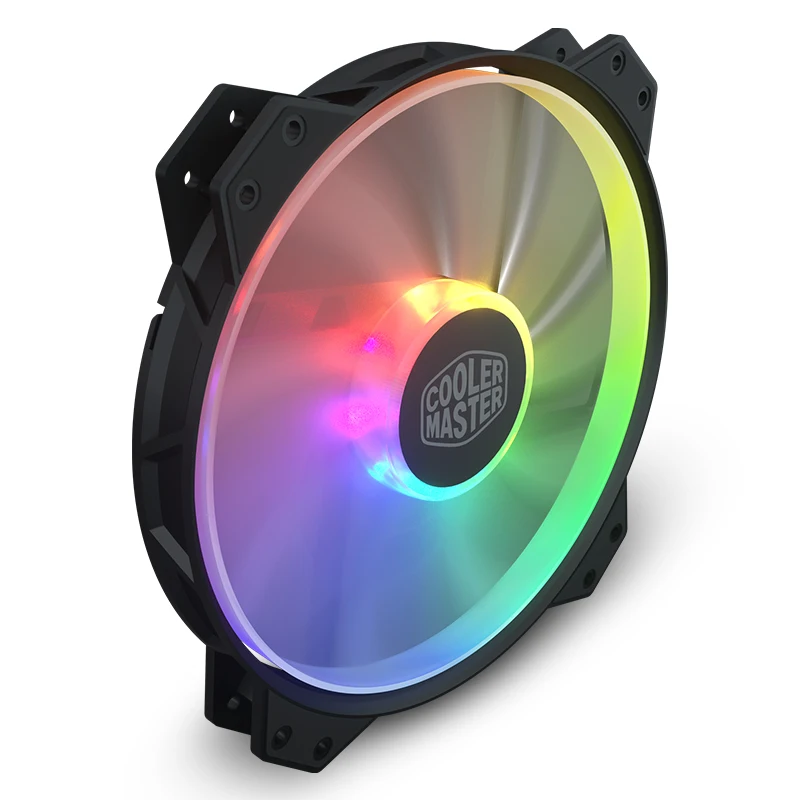 Cooler Master MF200 ARGB 20cm RGB 5V/3PIN Computer Case Replacement Fan CPU Water Cooling Radiator Silent Host |