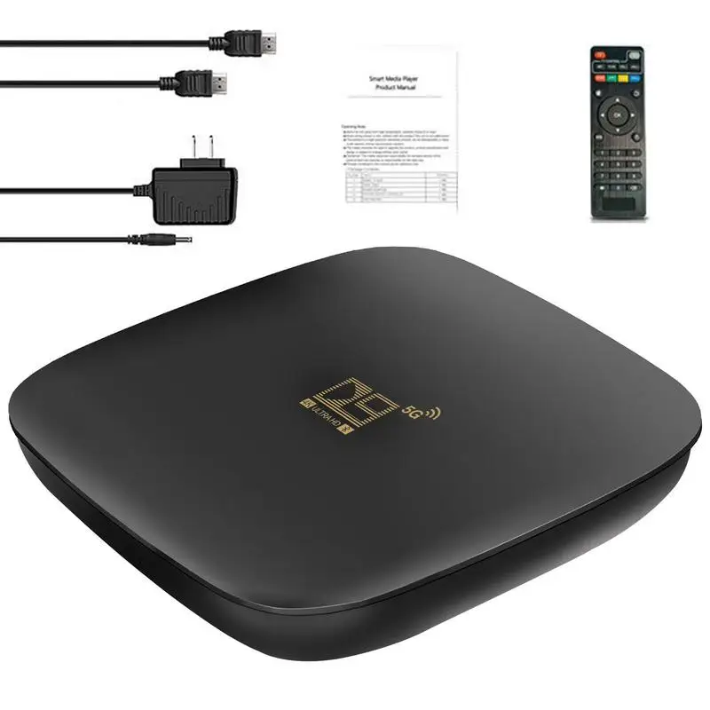 

8G Memory 4K Android 10 Smart TV Box D9 HD 1080P Cortex-A53 Quad Core CPU Media Player 2.4G 5.8G WiFi For Smart Set Top Box