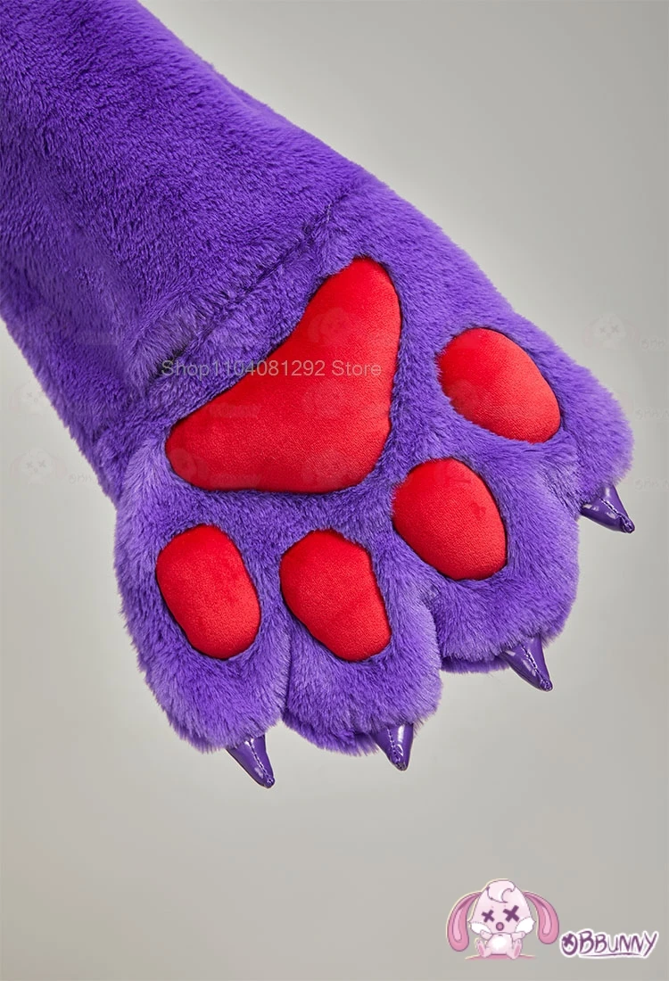 В наличии женский фиолетовый костюм для косплея призрака пушистое женское