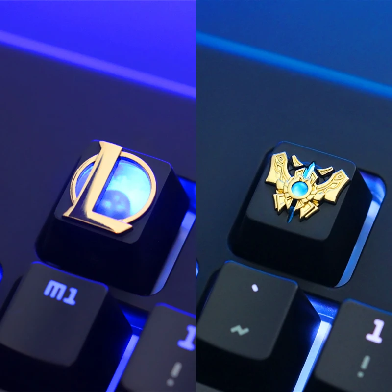 

Customized Zinc Aluminium Alloy Key Cap Mechanical Keyboard LOL Challenger Keycap R4 Height Stereoscopic Relief Cherry MX axis