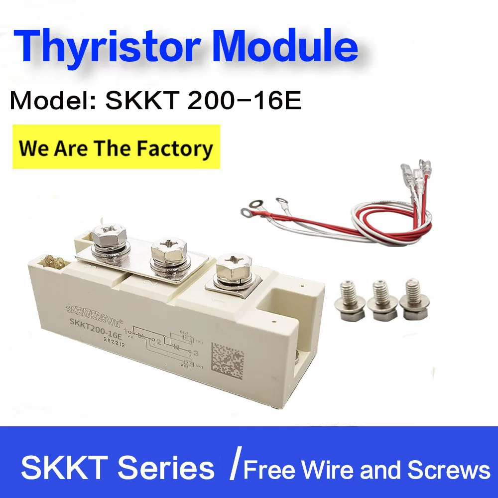

SKKT200/16E THYRISTOR MODUIE 1600V SKKT200 FREE SHIPPING NEW AND ORIGINAL MODULE SKKT 200/16E SILICON CONTROLLED RECTIFIER