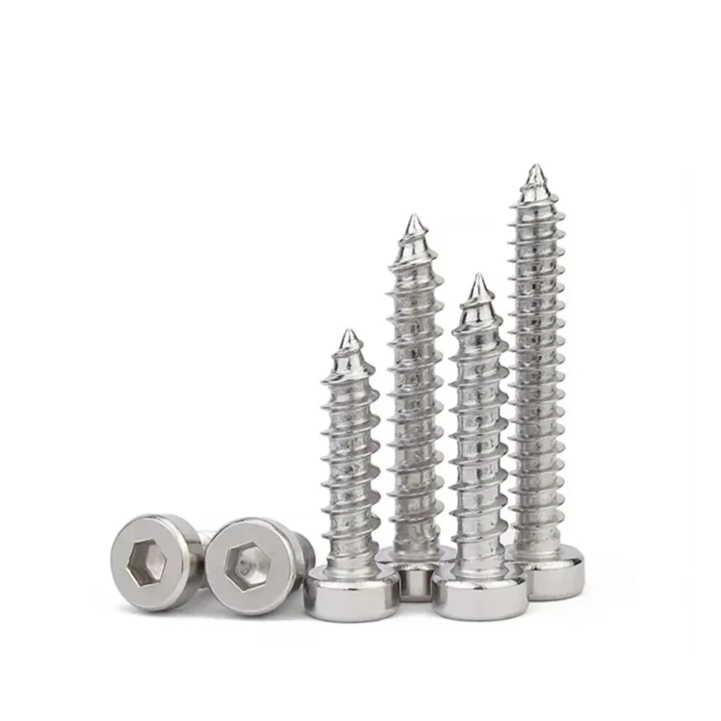 

Саморез с шестигранной головкой и цилиндрической головкой из нержавеющей стали 304. M1.7 M2 M2.3 M2.5 M3 M3.5 M4 M5 M6 M8