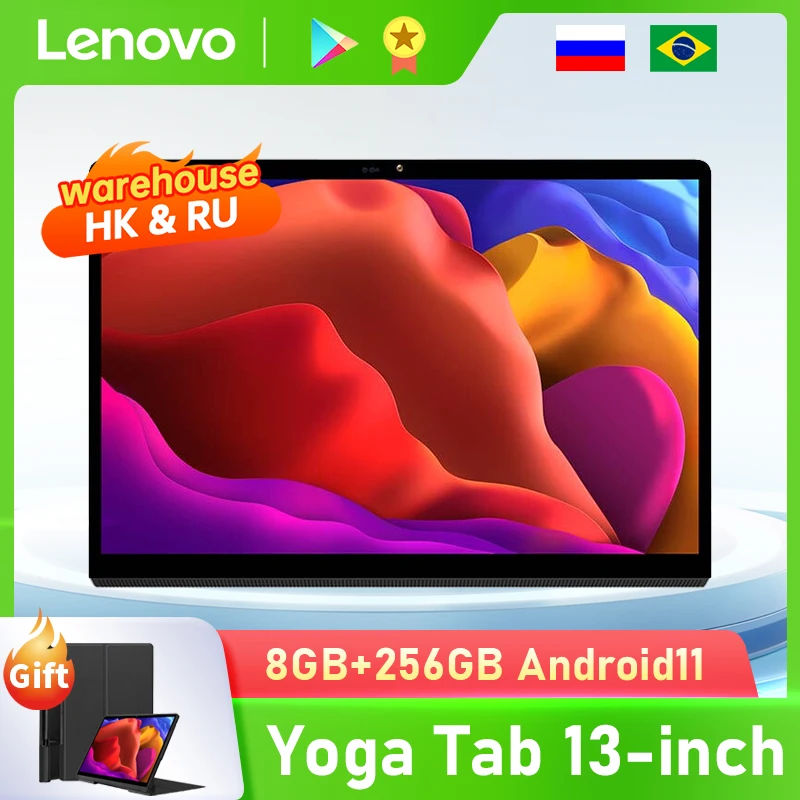 

Lenovo tablet PC Yoga pad pro Tab 13 Global version Xiaoxin Pad tablets YT-K606F SD870 13inch IPS 8GB RAM 256GB ROM Android 11