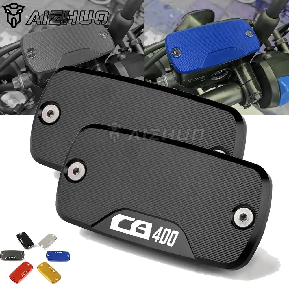 

CB400 LOGO Motorcycle For HONDA CB CBF 400 400SF SF 600 650 Front Brake Clutch Cylinder Fluid Reservoir Cover Cap 2004-2012 2011