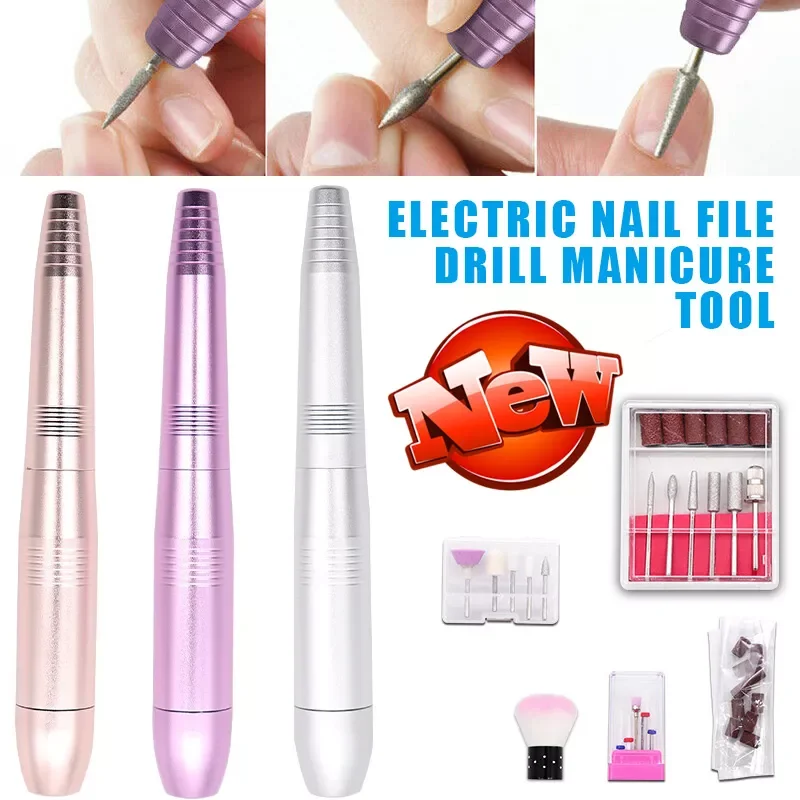 

NEW2023 Nail Drill Kit Handpiece Grinder Nail Drill Machine Bits Polishing Tool Set Manicure Pedicure Professionals Supplies