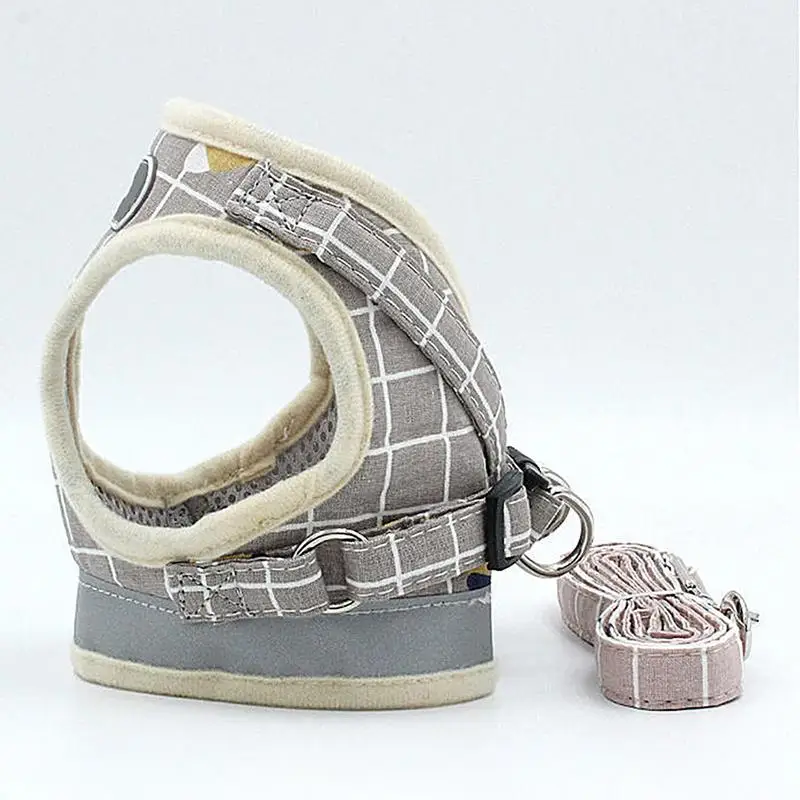 Нагрудный ремень для кошек мягкий регулируемый без тяги дышащая сетка погоды