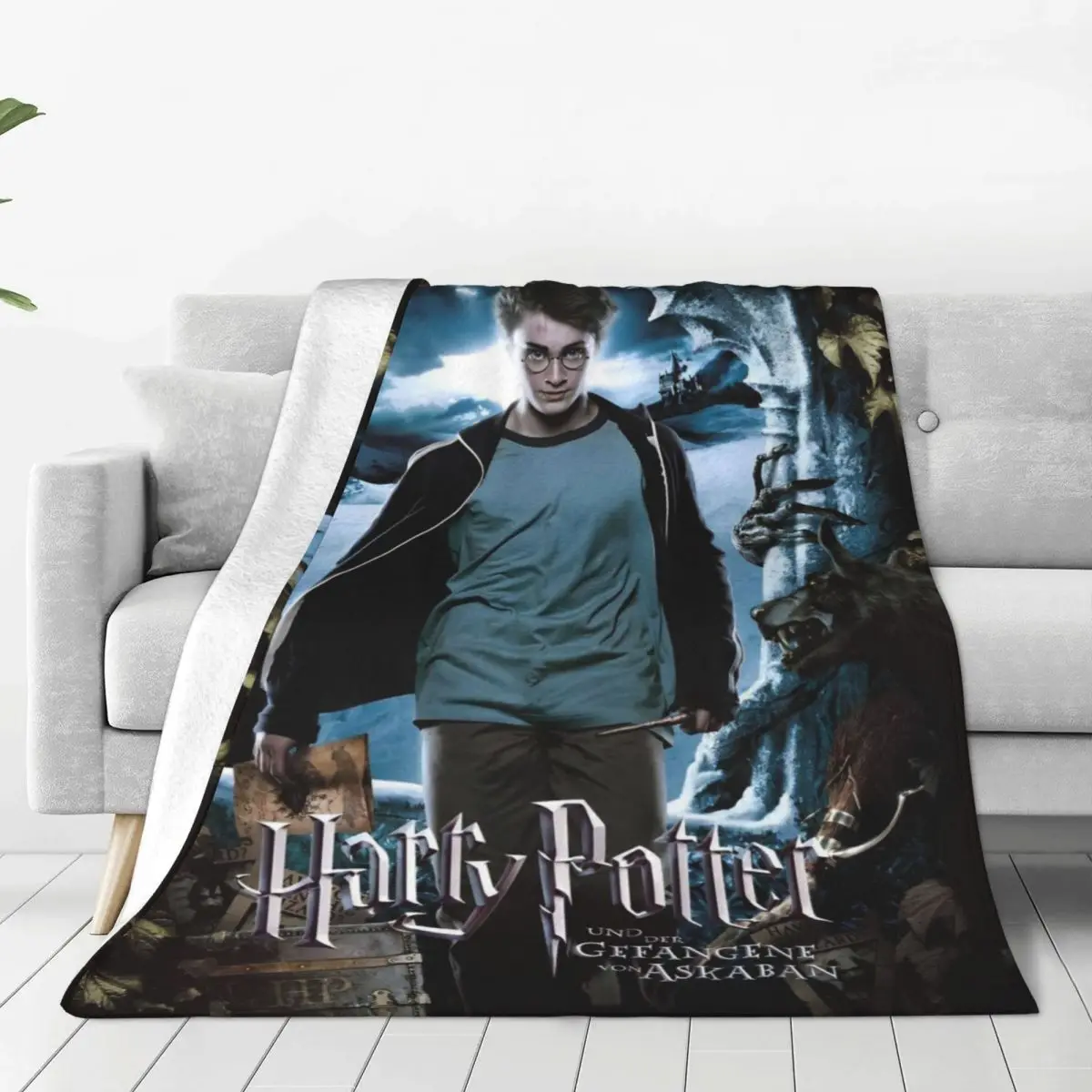 Теплое одеяло для путешествий в самолете H-HARRY P-POTTER фильма фэнтезийное
