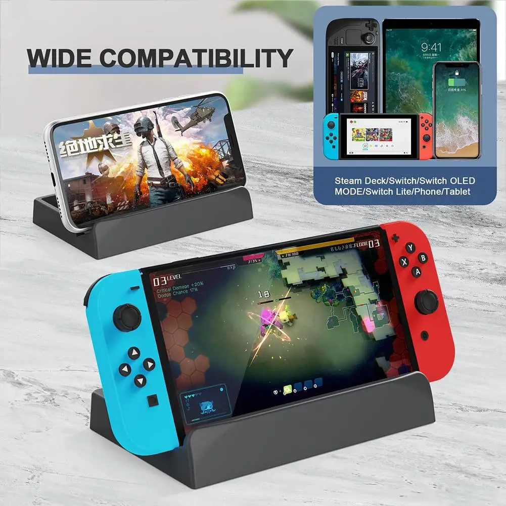 

Stand Base Compatible For Steam Deck Adjustable Foldable Stand Base For Switch Oled Phone