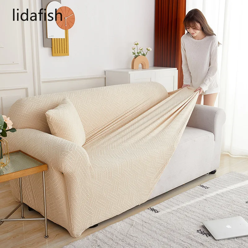 

lidafish 2022 Newest Four Seasons Carved Sofa Cover Super Elastic Cushion Cover Cloth Suitable For Living Room At Home