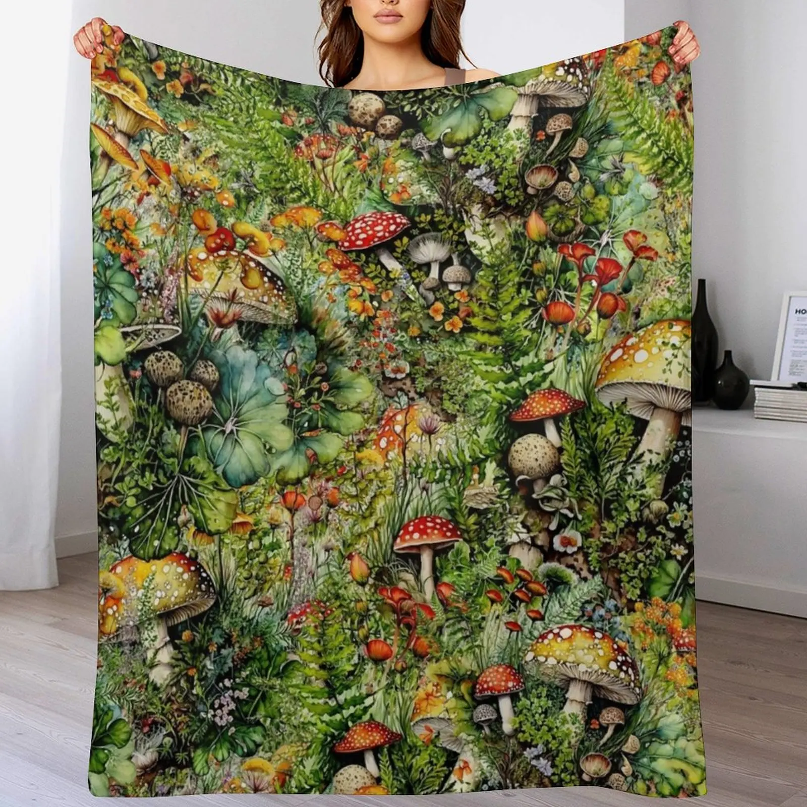 Одеяло с коллажем и грибами Amanita роскошные брендовые идеи подарков на день