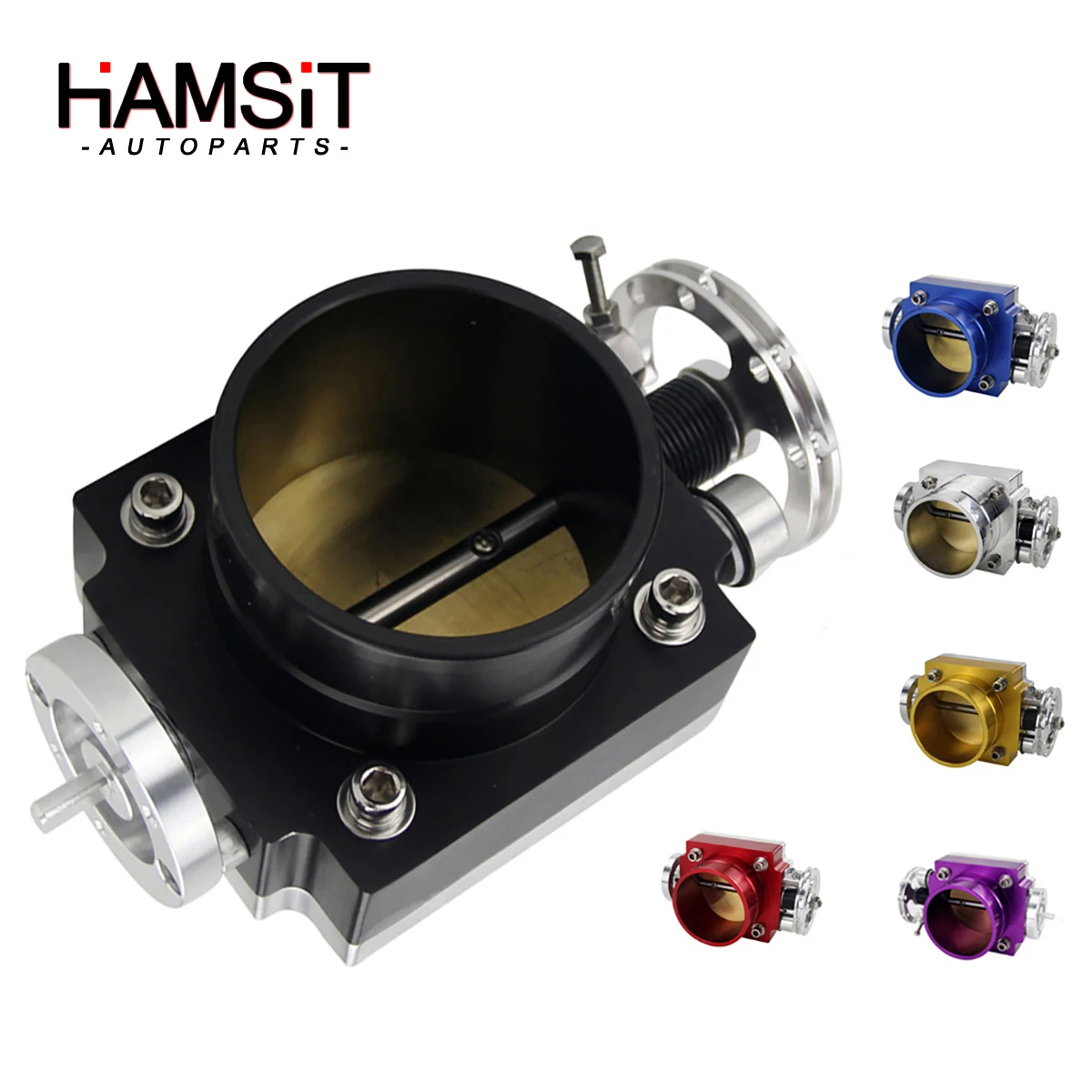 

Hamsit Aluminum Throttle Body Valve 65MM Connection Universal Mechanical Throttle Valve