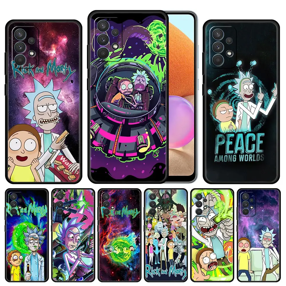 

Ricks And Cartoon Mortys Phone Case for Samsung Galaxy A12 A51 A21s A02 A02s A22 A32 A52 A72 4G 5G Cover Silicone Smartphone