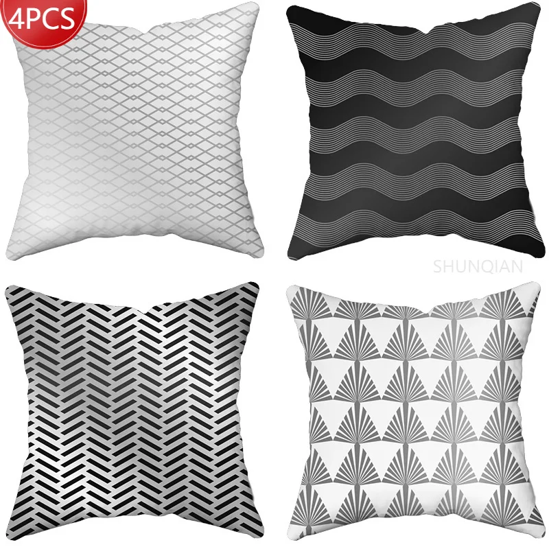 

Metallic texture Pillow Cover Customize Pillow Case Modern Home Decorative Pillowcase For Living Room 45X45cm