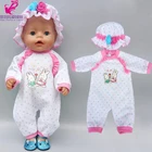 Комбинезоны для новорожденных кукол с шапкой, Одежда для кукол 18 дюймов, пальто, джинсовый костюм