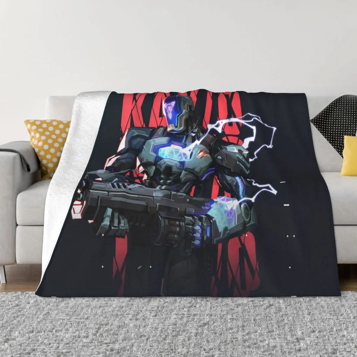 

Valorant игровое одеяло, Фланелевое удобное мягкое флисовое покрывало Kayo