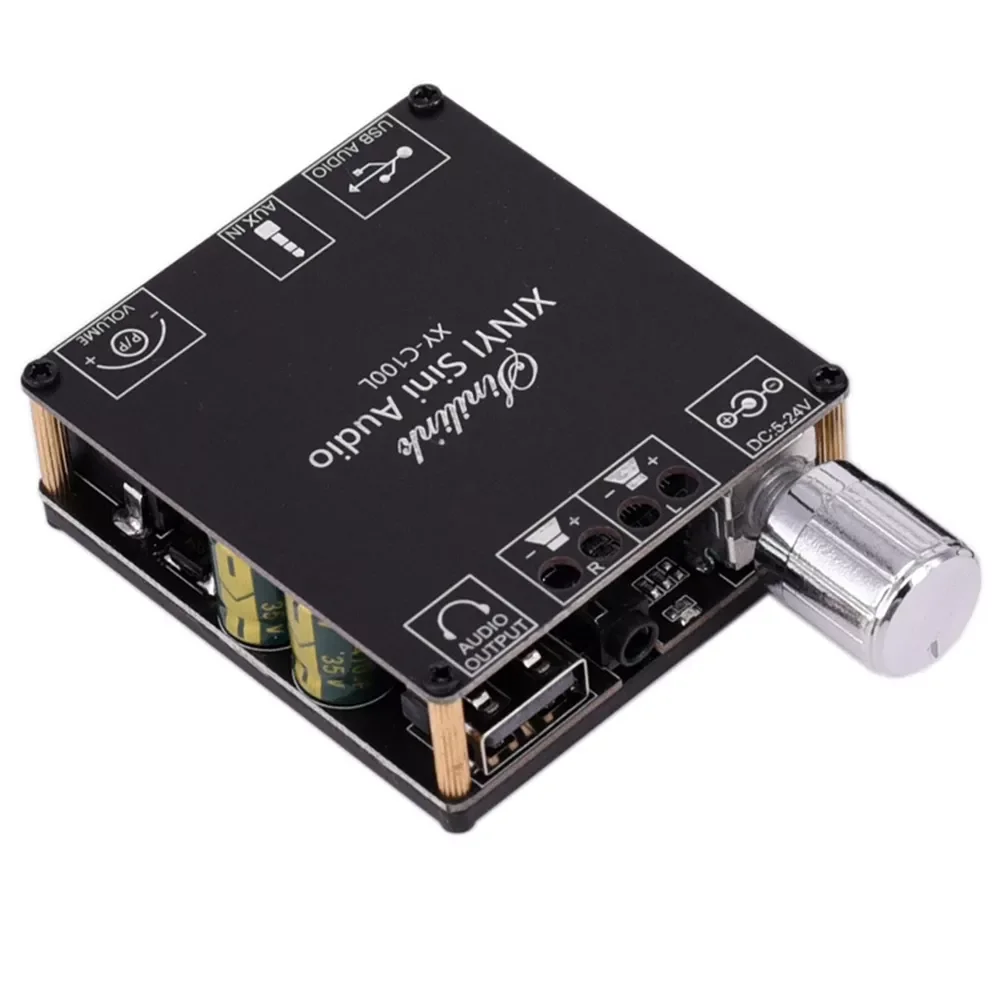 

Bluetooth 5.0 Wireless Audio Digital Power Amplifier Board High Power 100Wx2 Stereo AMP Amplificador 3.5MM USB APP