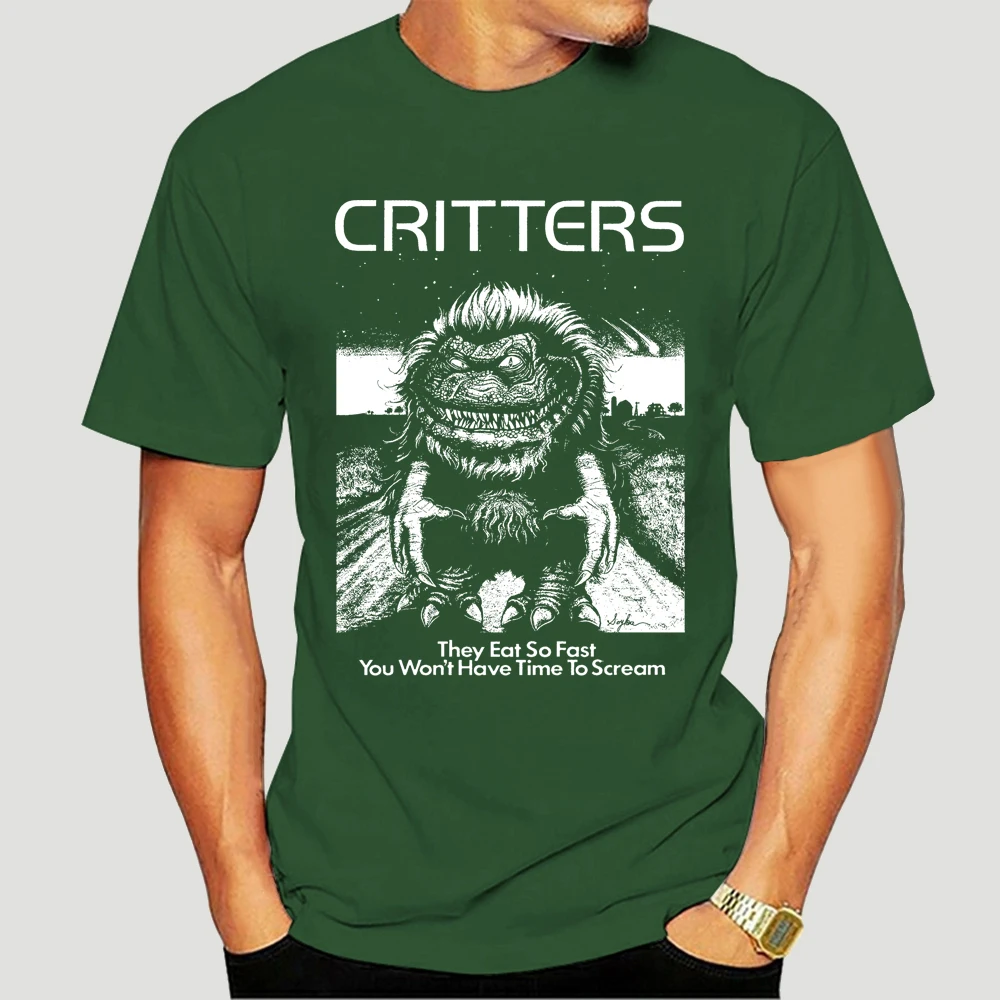 

Critters - Movie Classic 80's Cult Comedy Horror Mens Round Neck Short Sleeves Cotton Bottoming Casual Clothing 2755X