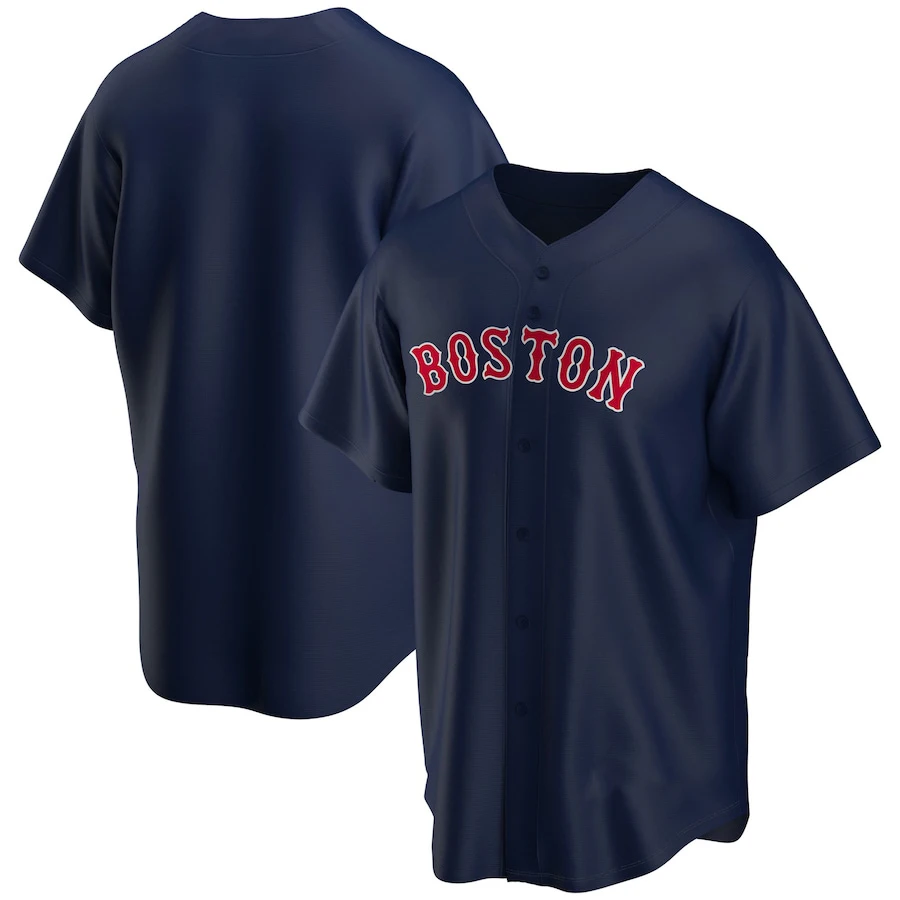 Бейсбольная Джерси Boston Red Sox с 3d принтом удобная и модная бейсбольная