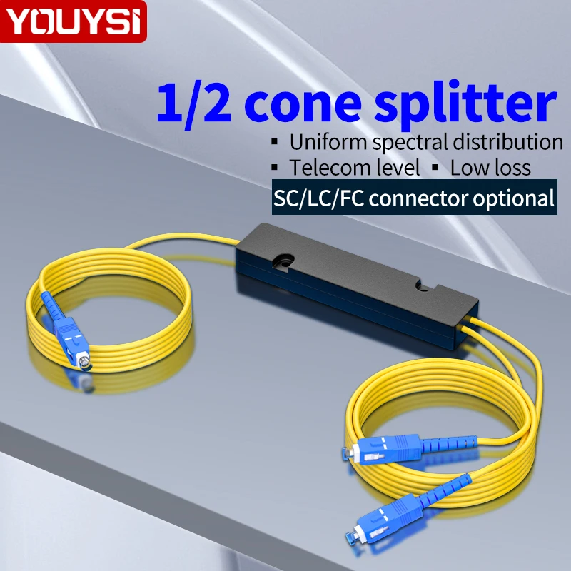 

Сплиттер YOUYSI 1/2 волоконный сплиттер SC 1/2 pigtail FC1 to 2 телекоммуникационный класс SC1:2 универсальный для китайского мобильного телефона Unicom