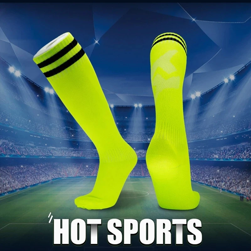 New High Quality Wear-resistant Football Sock Men Kids Boys Sports Long Towel Socks Basketball Cycling Thicken Sox Non-slip