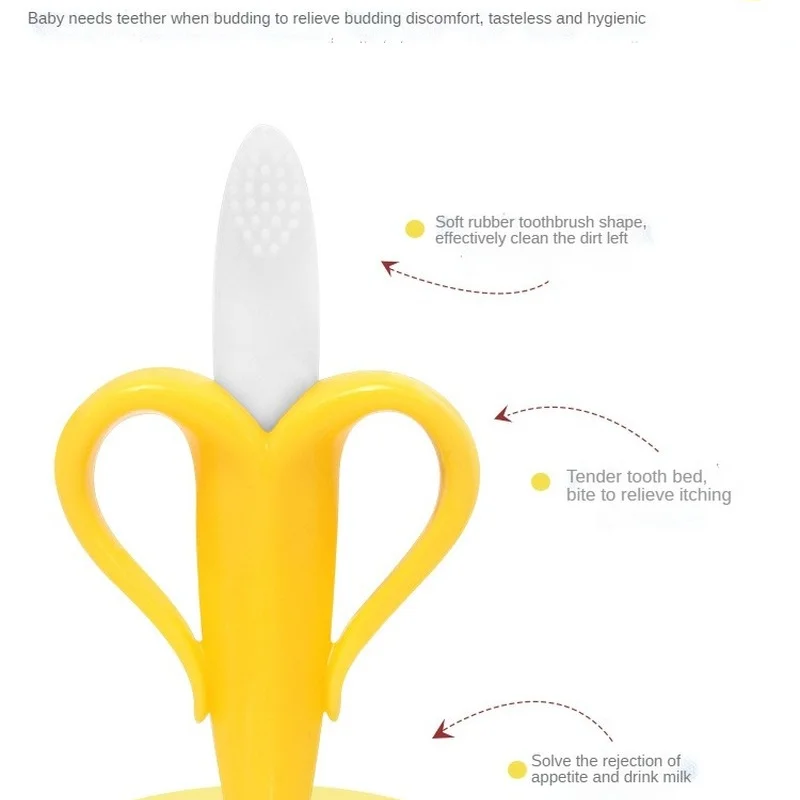 Детская силиконовая детская игрушка в форме банана |