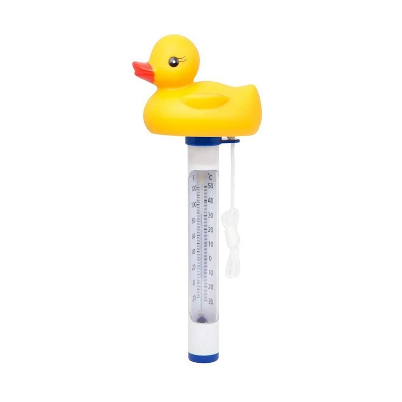 

Плавающий Термометр для животных, для бассейна, спа, гидромассажная Ванна с дисплеем F/C (желтая утка)