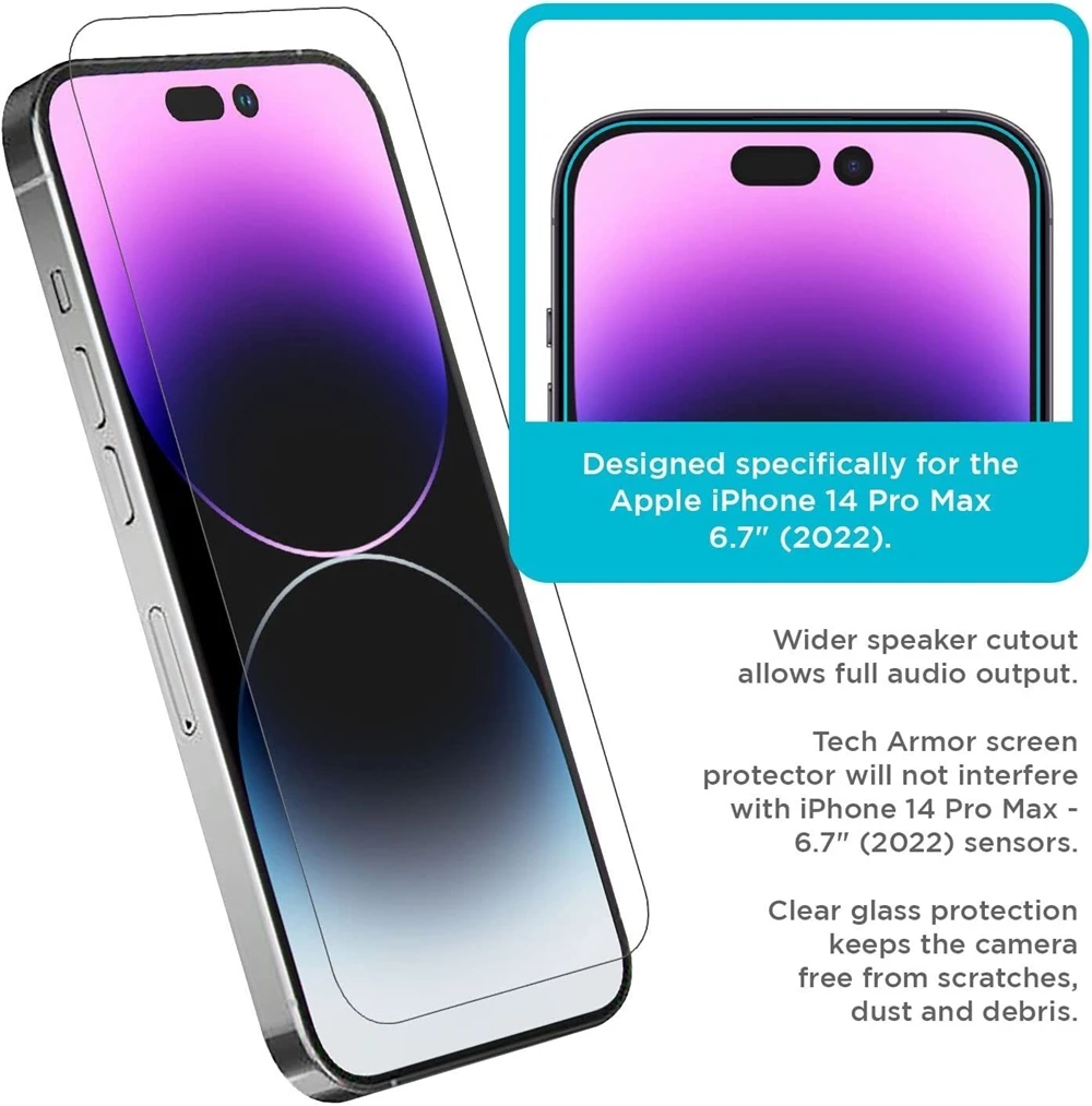 

8pcs/lot Tempered Glass Screen Protector For iPhone 14 13 12 11 Pro Max Mini 7 8 PlusScreen Protector Clear 9H Hardness