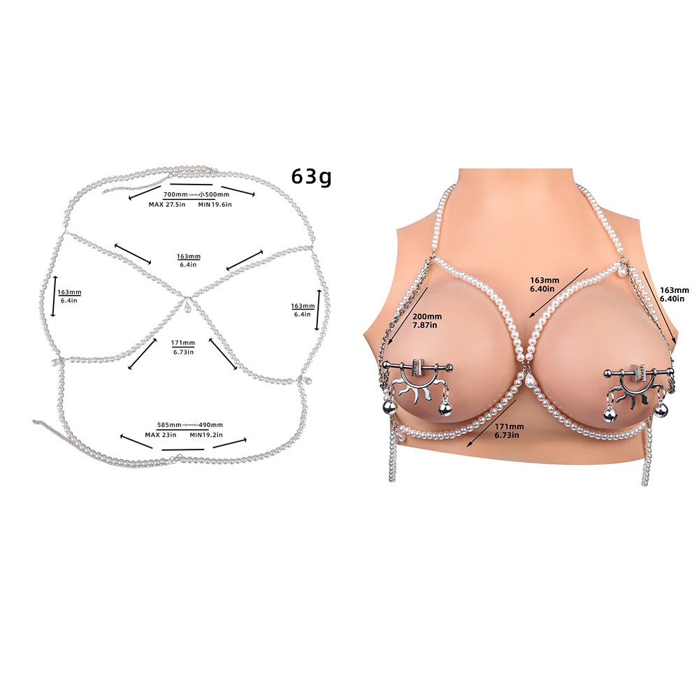 Ослепительный зажим для сосков LUUK из нержавеющей стали с цепочкой Регулируемый