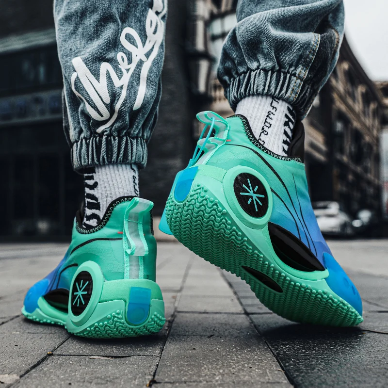 Fashion Cushioning Basketball Shoes Men Sports Shoes High Tops Mens Basketball Sneakers Men Outdoor Men Athletics Sneakers 2022