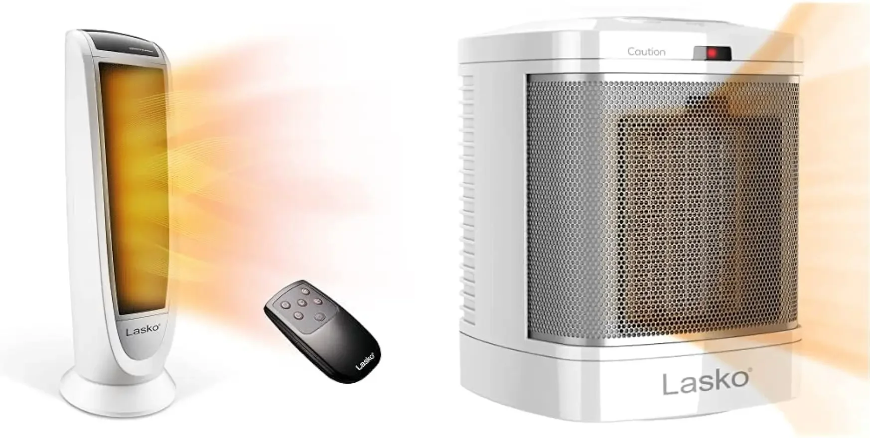 

Oscillating digital ceramic tower heater, 22.75 inch, 1500W, white, bathroom and indoor home use