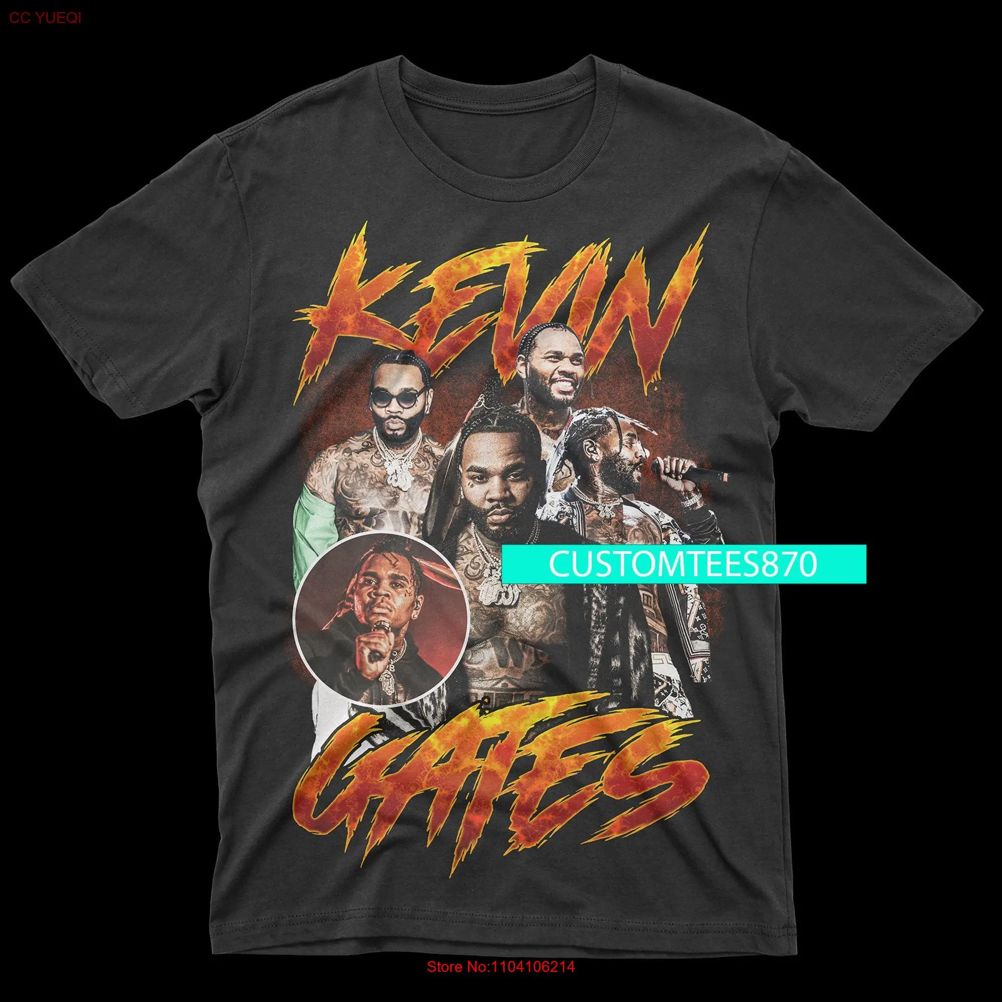 Футболка Kevin Gates с длинным или коротким рукавом