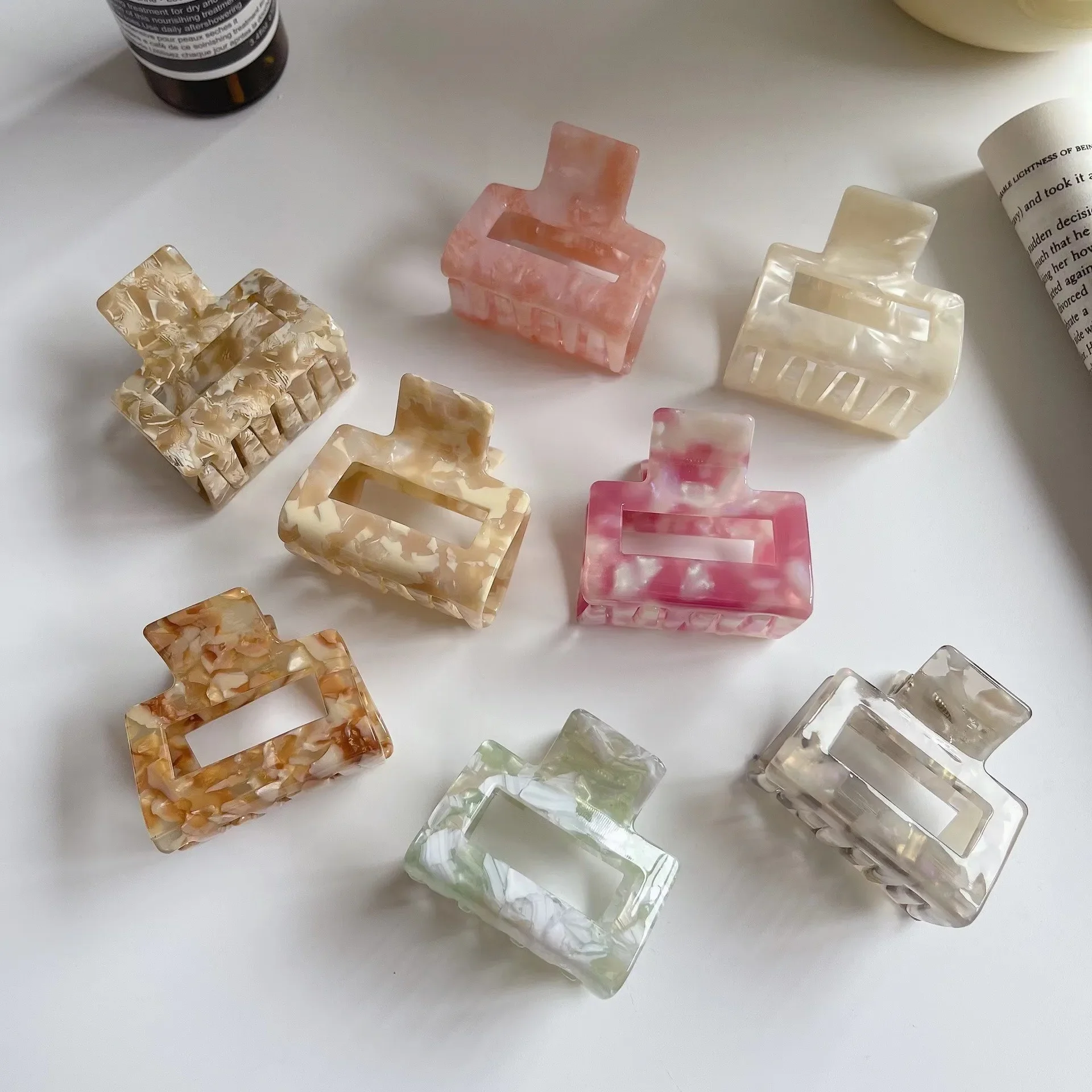 Корейский стиль девичий темперамент зажим для волос ацетатные когти