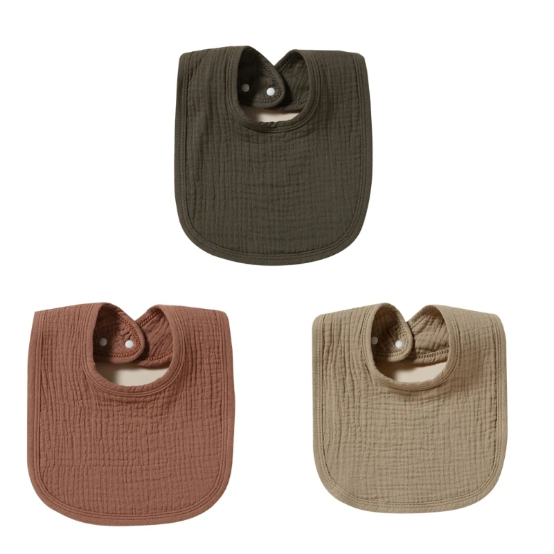 

Upgraded Thickening Cotton Gause Babies Bibs Absorbent Babies Lace Bib Newborn