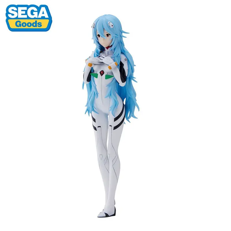 

In Stock Original Sega Figure EVA Anime Action Figure Model Ayanami Rei Long Hair Ver Collectible Anime Figurine Toy