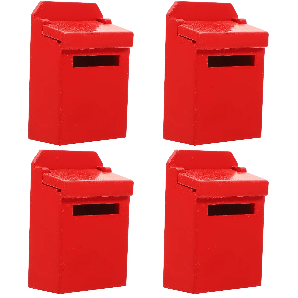 

4 модели детских почтовых ящиков с настенным креплением, переворачиваемые деревянные миниатюрные фигурки, Декор